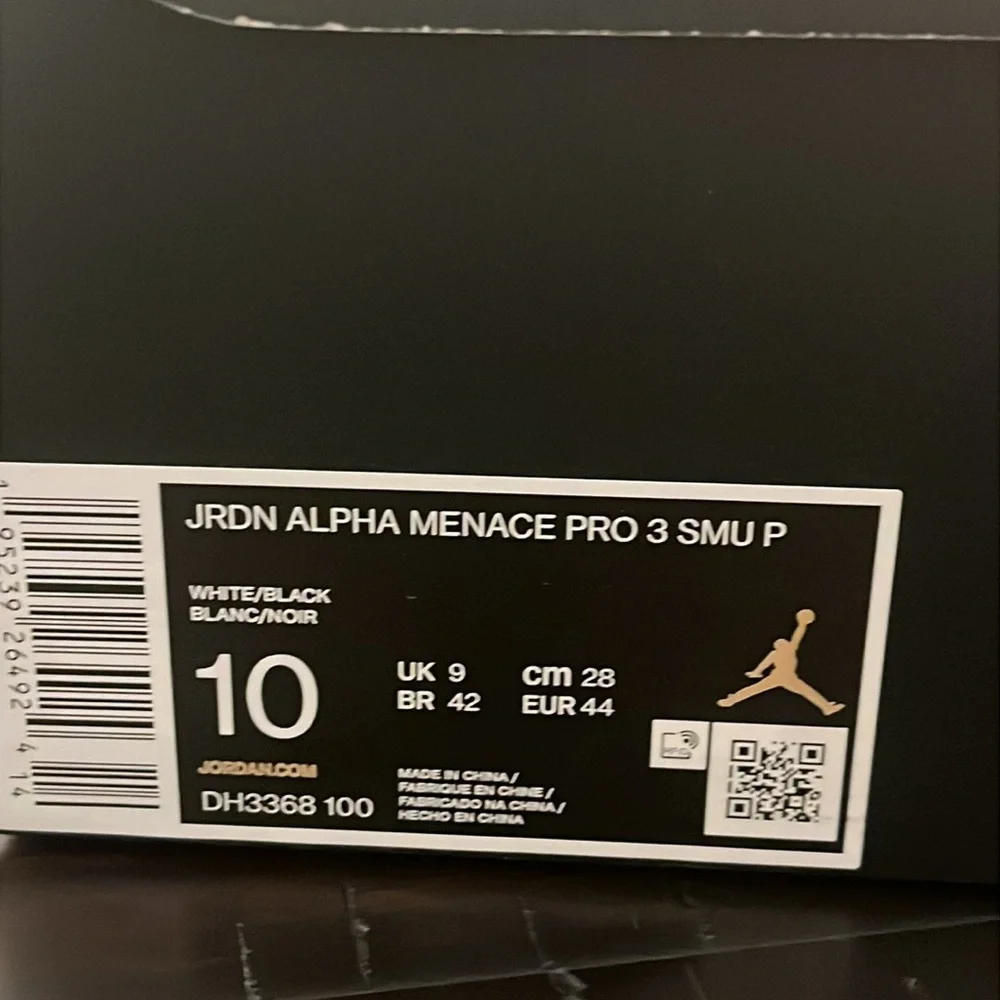 Nike Jordan Alpha Menace Pro 3 SMU P Football Cleats Shoes DH3368 100 Mens 10
